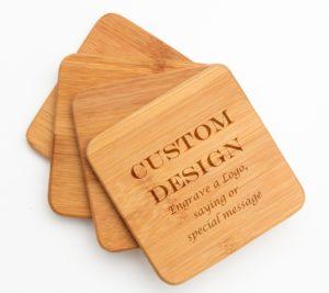 Corporate Gift Wood Custom Coasters