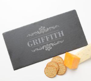Personalized Slate Cheese Board 